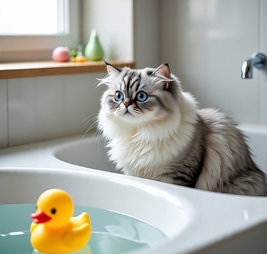 tosa em gatos persa