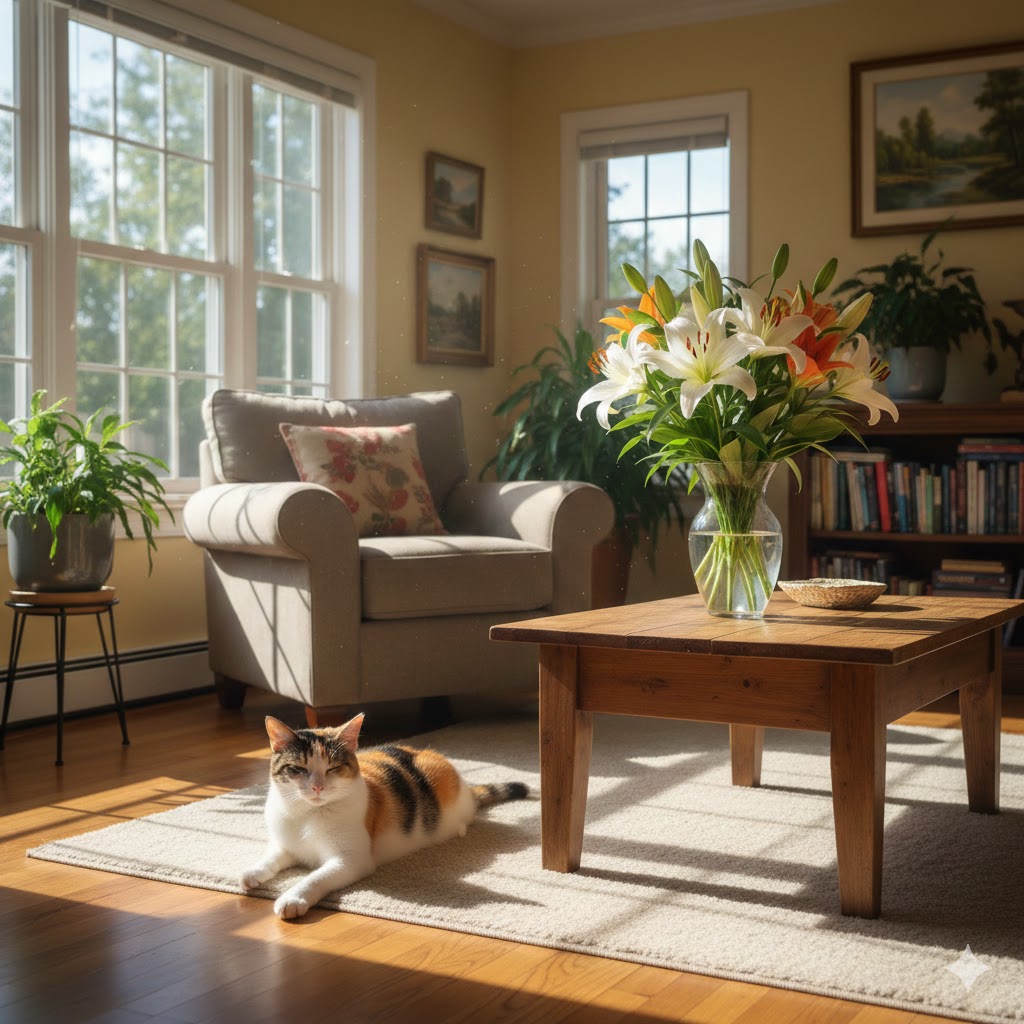 plantas que são tóxicas para gatos em casa