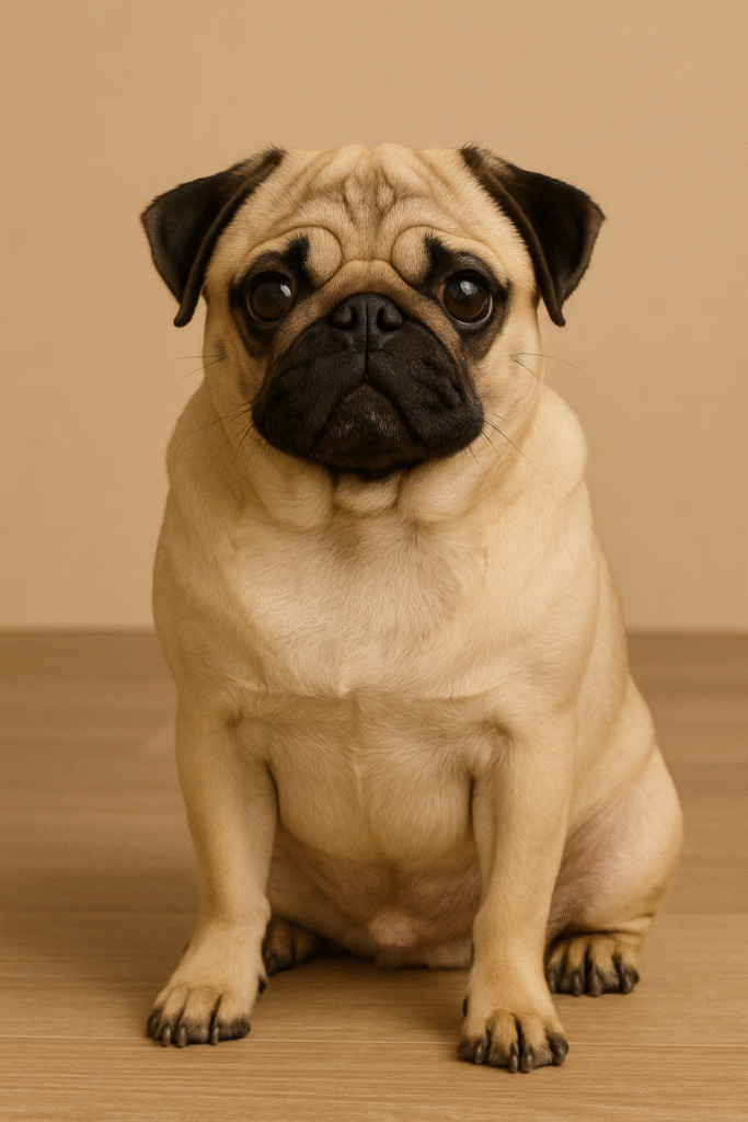 A imagem atual não possui texto alternativo. O nome do arquivo é: Foto-pug.png