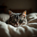 Gato se escondendo