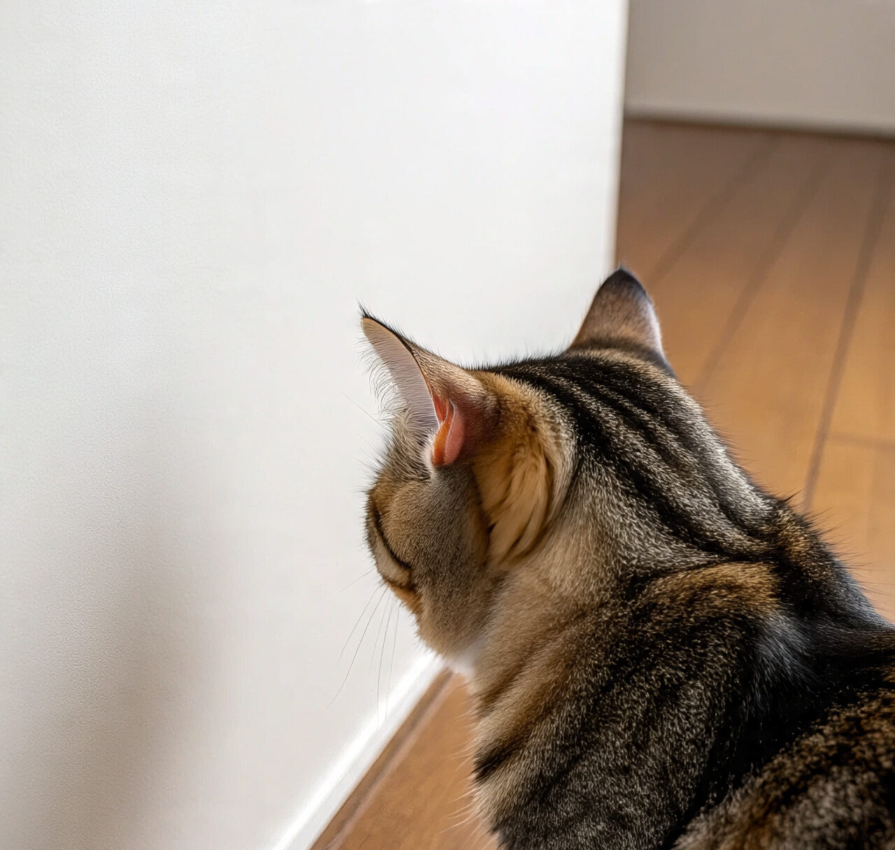 Por que meu gato esta olhando Para a Parede