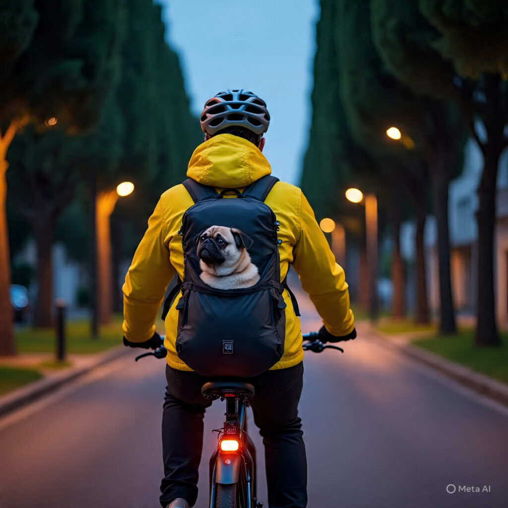 A imagem atual não possui texto alternativo. O nome do arquivo é: pug-bici.jpg