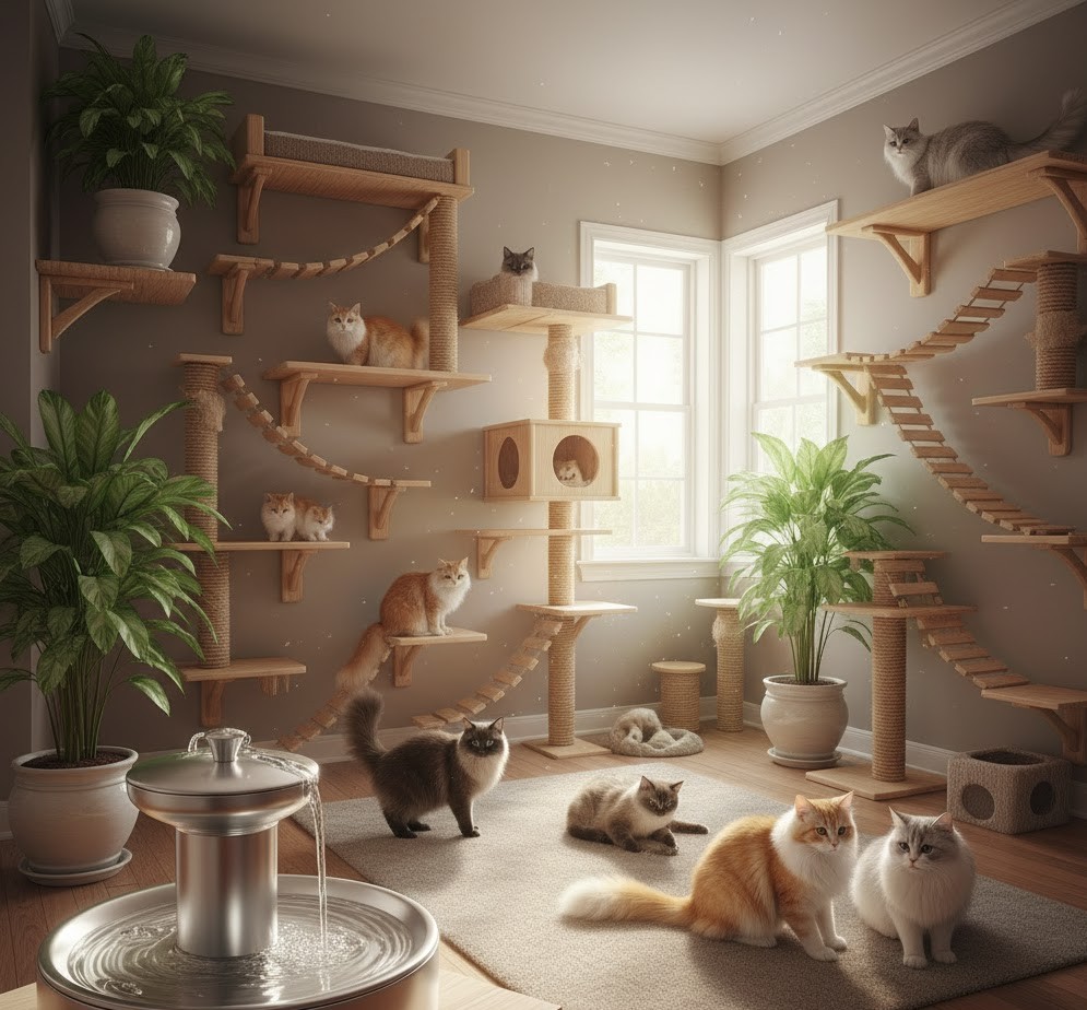 Preço médio de hotel para gatos